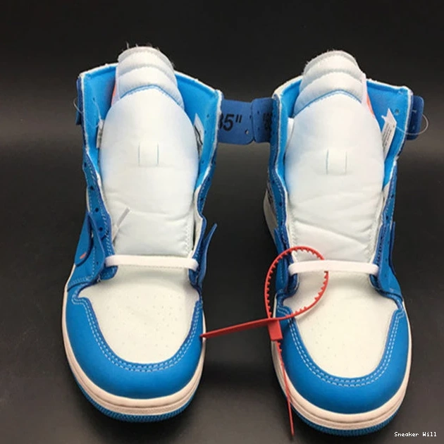 AQ0818- 558 Fashionable Jordan1 University 3549 Blue Off-White Retro 0527
